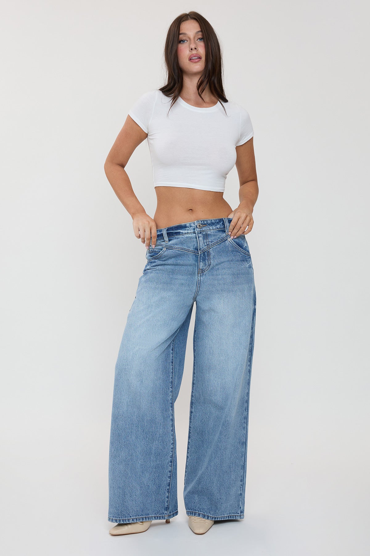Billie Relaxed Extra Baggy Wide Leg Jeans, Pack of 12