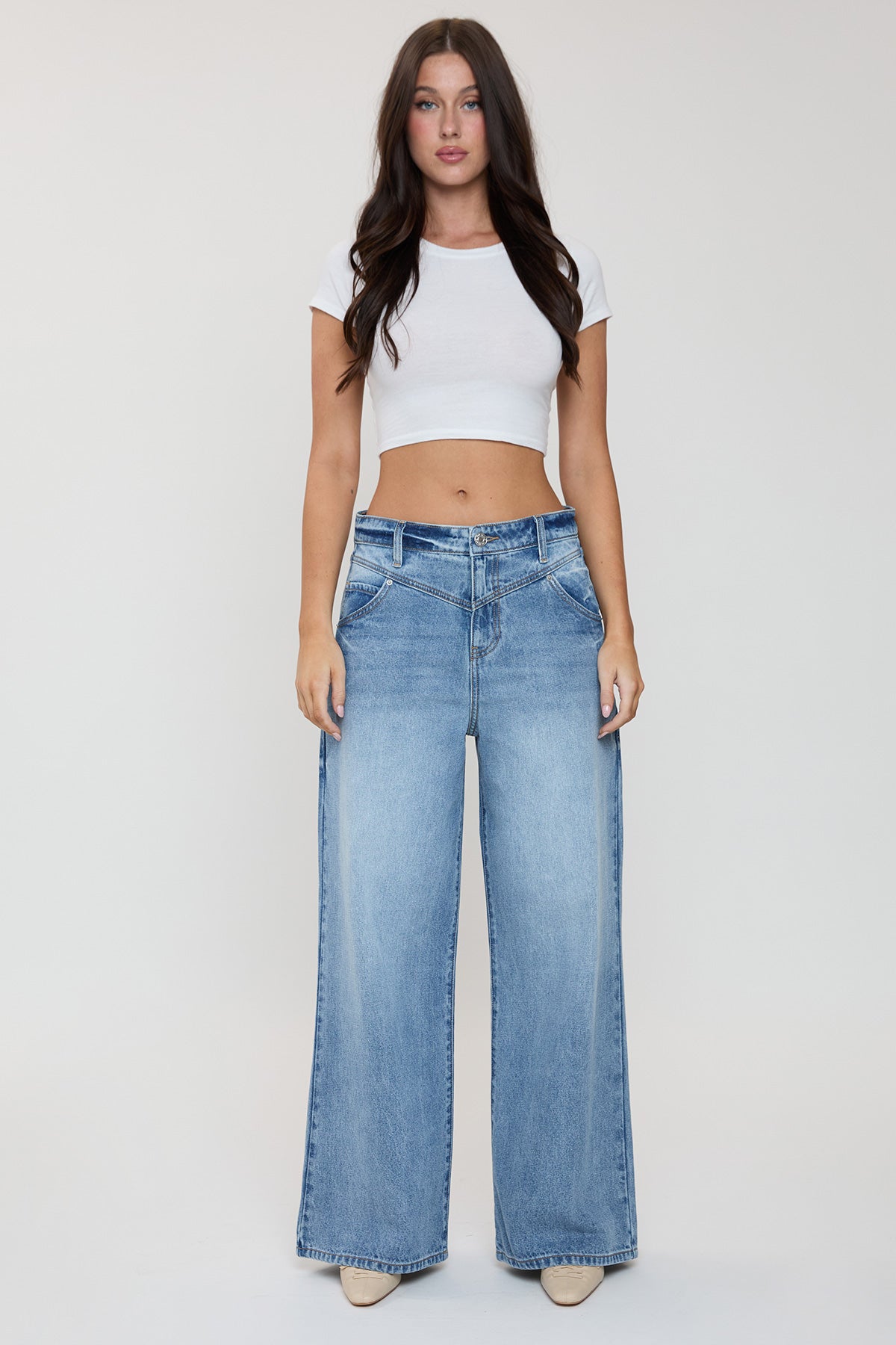 Billie Relaxed Extra Baggy Wide Leg Jeans, Pack of 12