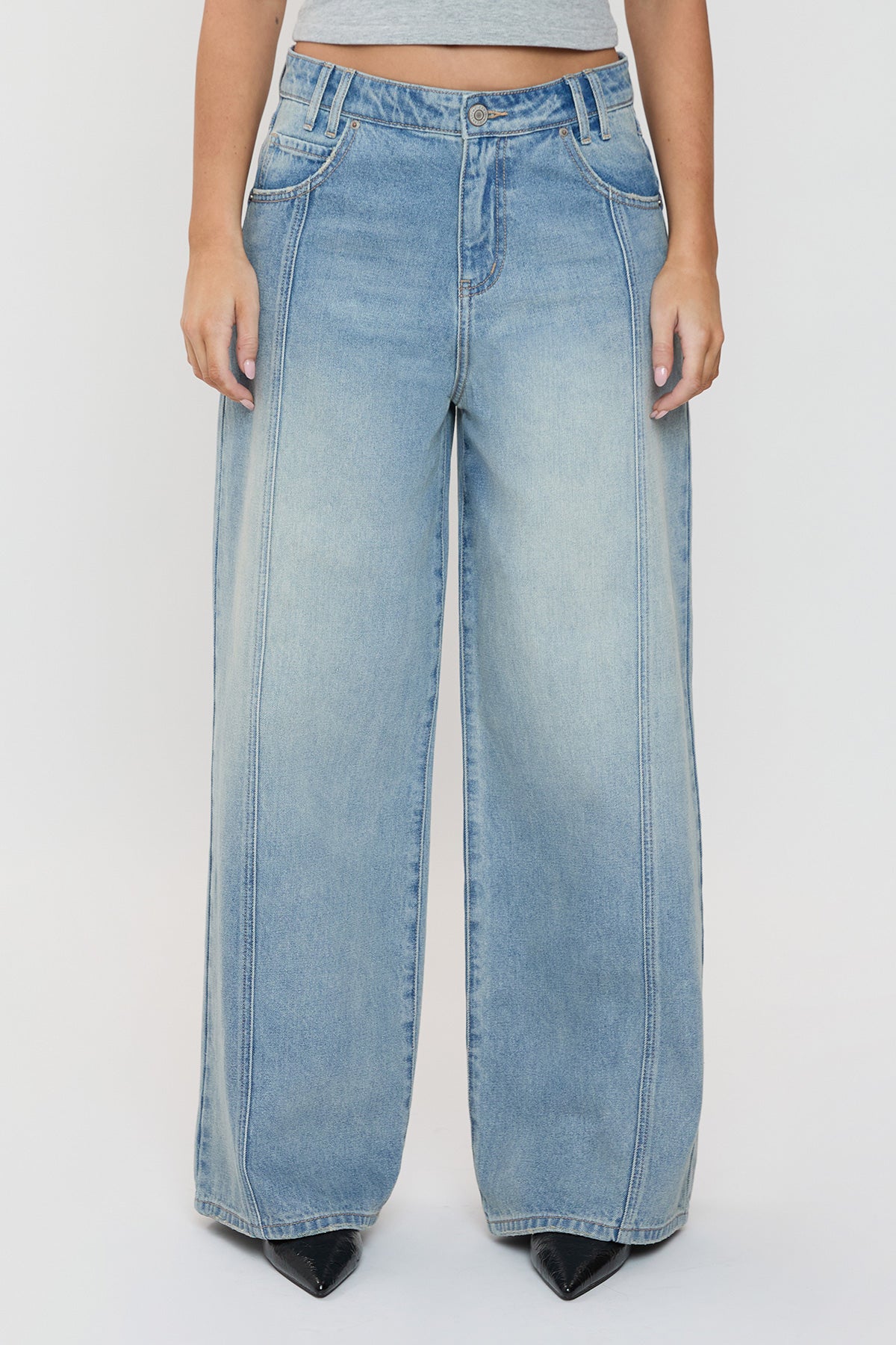 Relaxed Extra Baggy Wide Leg Jean, Pack of 12