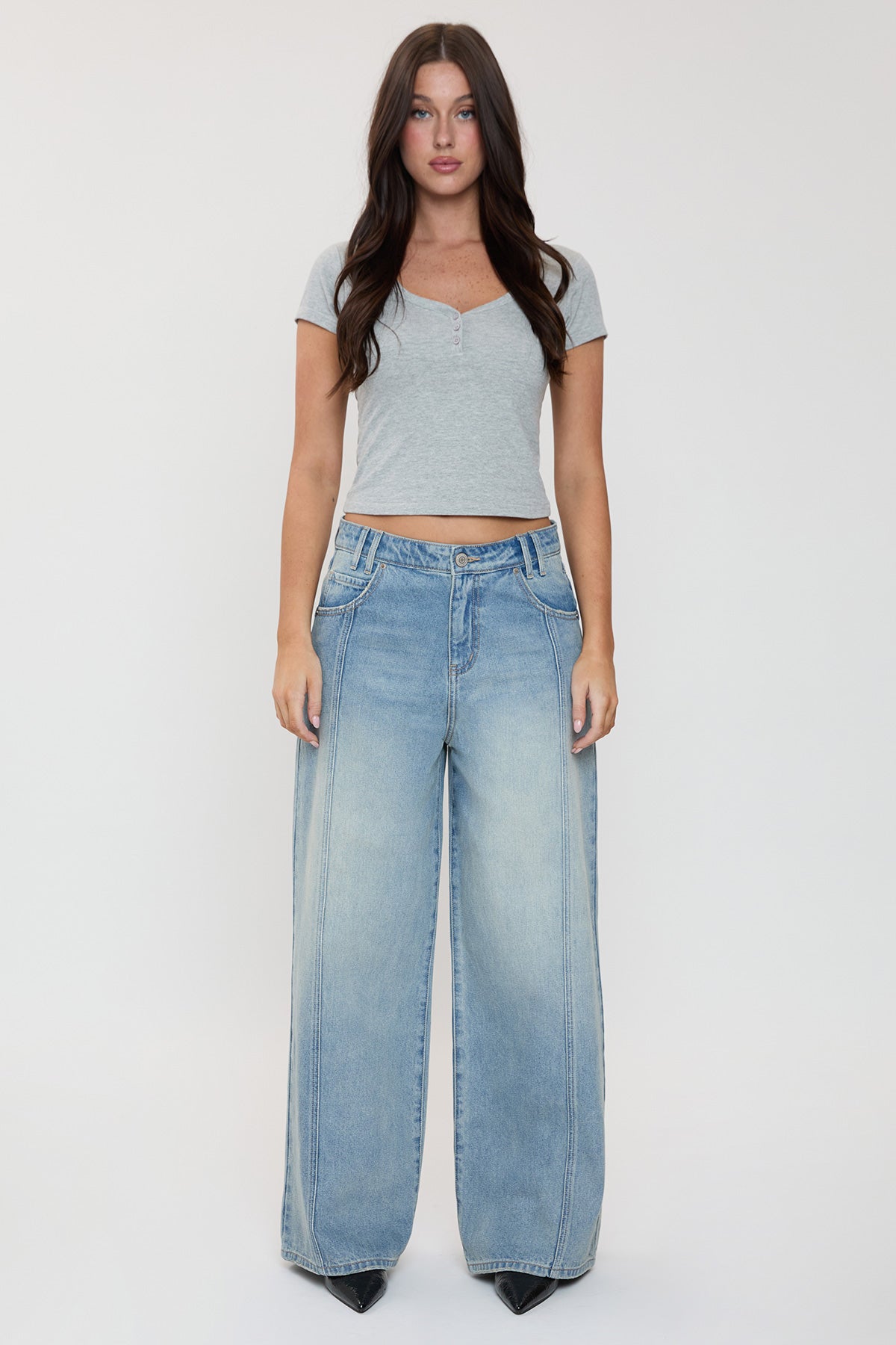 Relaxed Extra Baggy Wide Leg Jean, Pack of 12