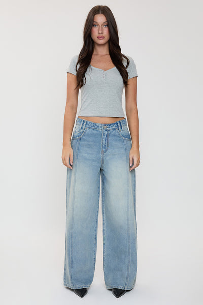 Relaxed Extra Baggy Wide Leg Jean, Pack of 12