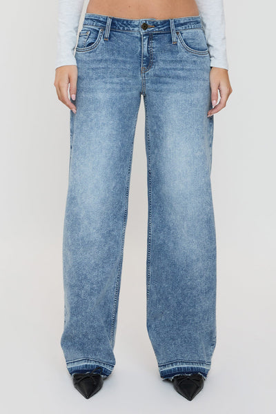 Brittany Low Rise Release Hem Straight Leg Jeans, Pack of 12