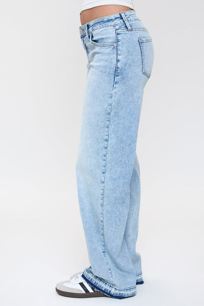 Brittany Low Rise Release Hem Straight Leg Jeans, Pack of 12