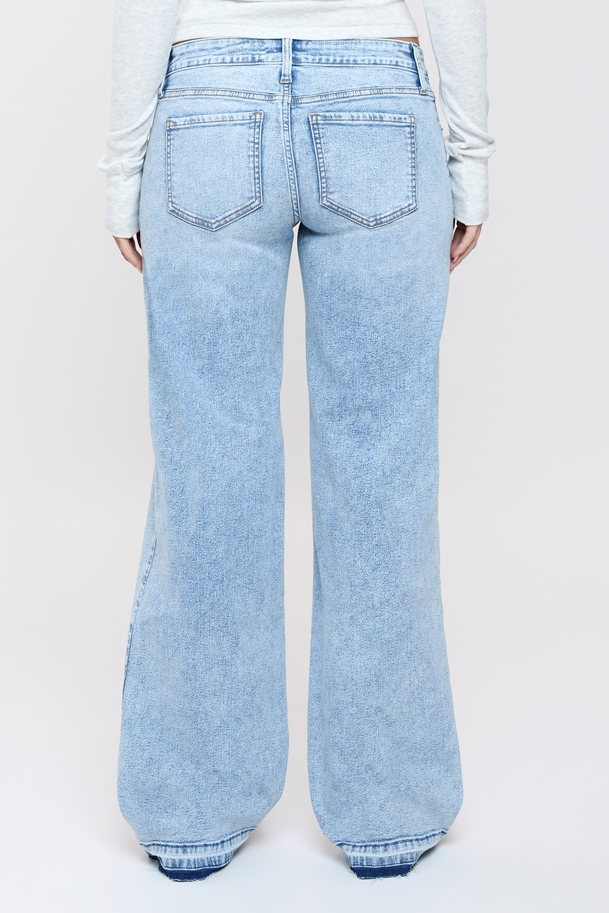 Brittany Low Rise Release Hem Straight Leg Jeans, Pack of 12