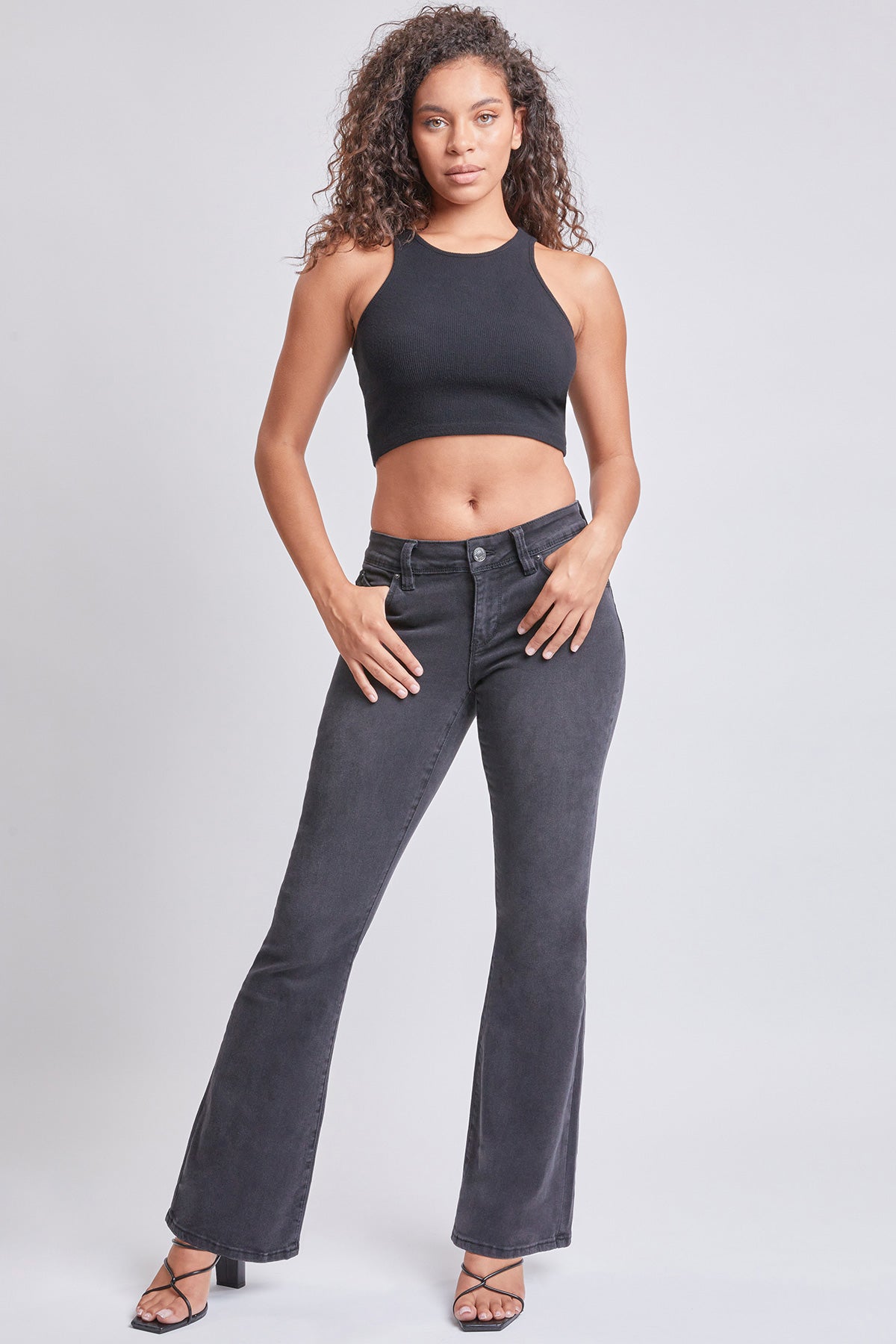Junior's Sustainable WannaBettaButt Low Rise Flare Jeans, Pack of 12