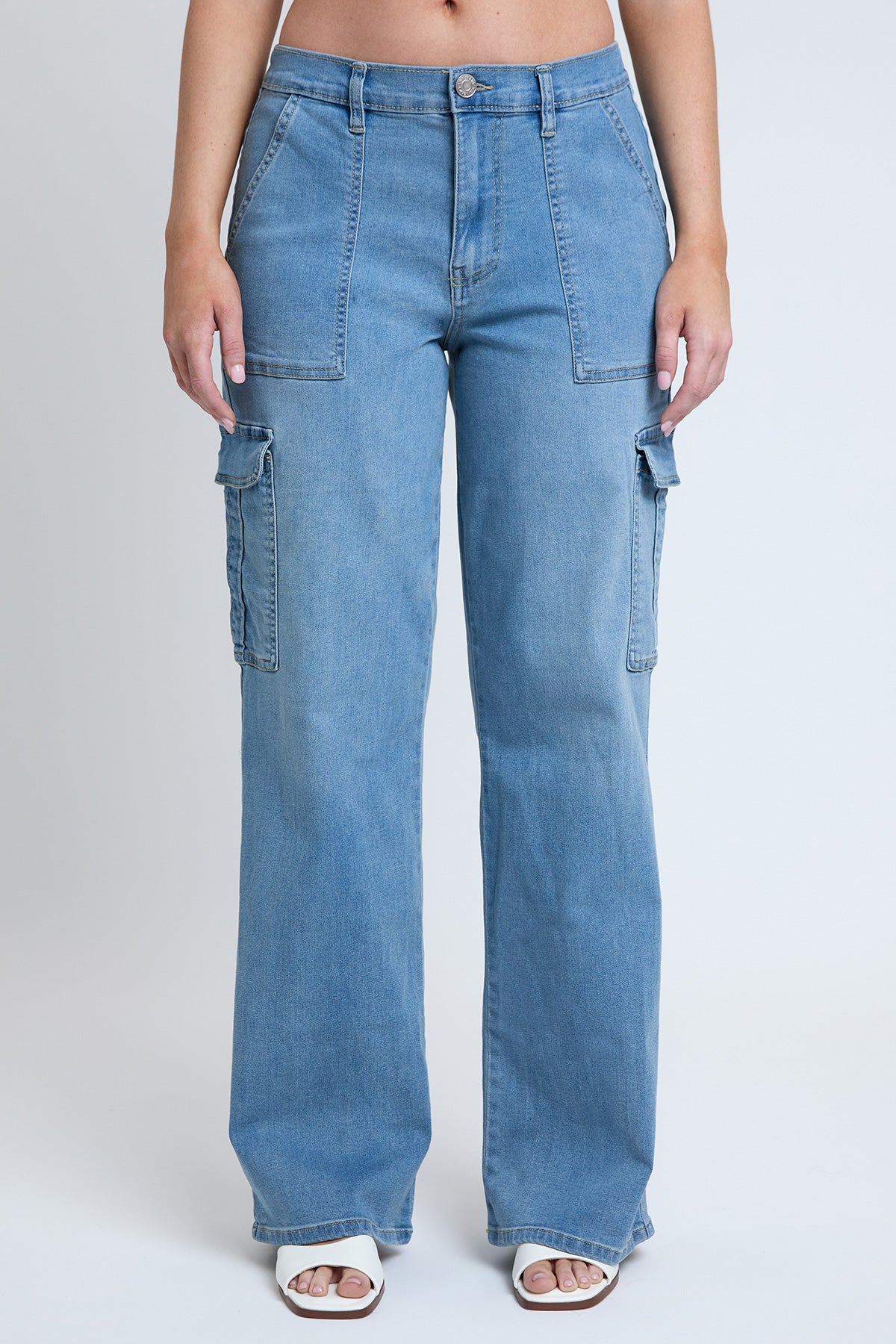 Junior Elastic Waist Straight Leg Cargo Jean, Pack of 6