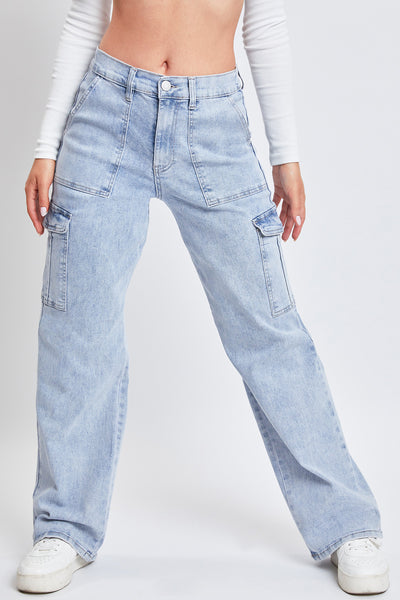 Junior High Rise Straight Leg Cargo Jean, Pack of 6
