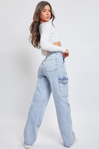 Junior High Rise Straight Leg Cargo Jean, Pack of 6