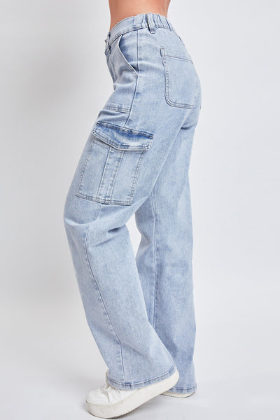 Junior High Rise Straight Leg Cargo Jean, Pack of 6