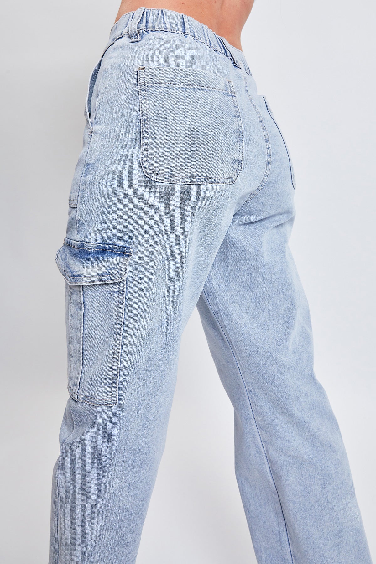 Junior High Rise Straight Leg Cargo Jean, Pack of 6