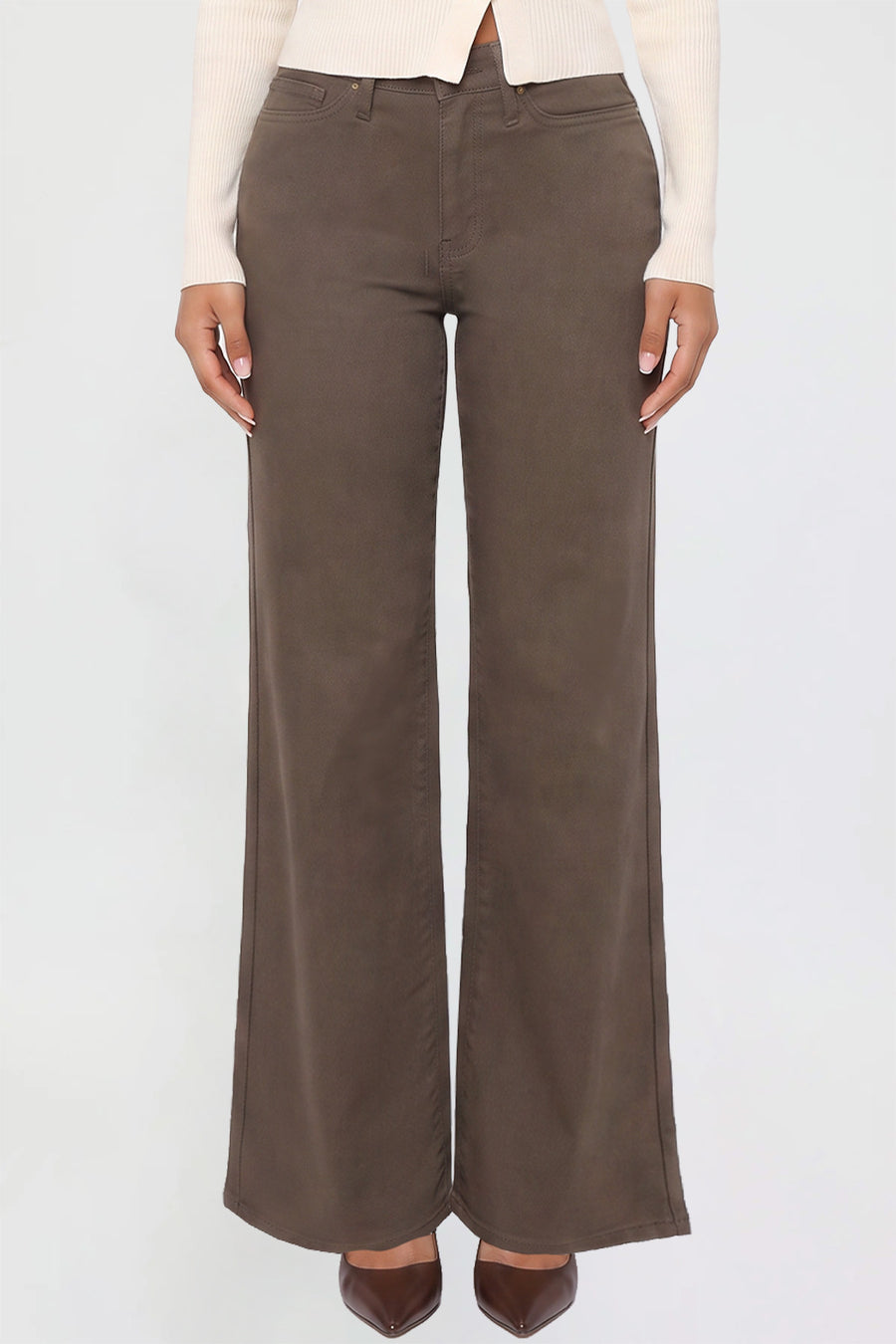 Junior Hyperstretch Wide Leg High Rise Pants, Pack of 6