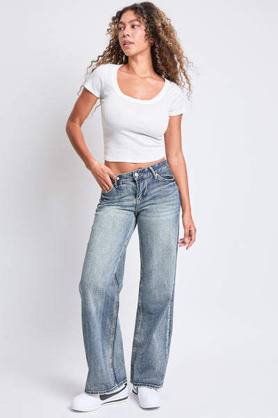 Low Rise Wide Leg Rigid Jeans, Pack of 12