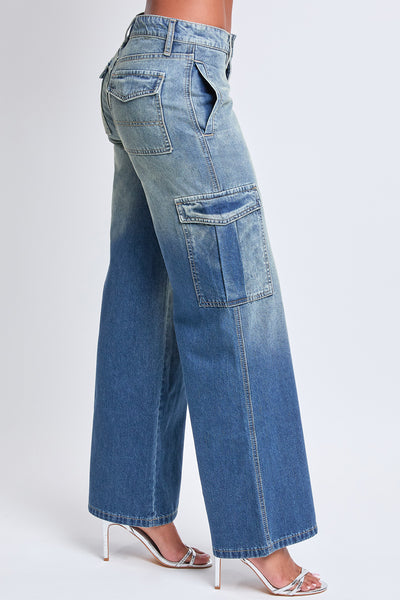 Junior Relax Fit Cargo Wide Leg Rigid Jeans, Pack of 12