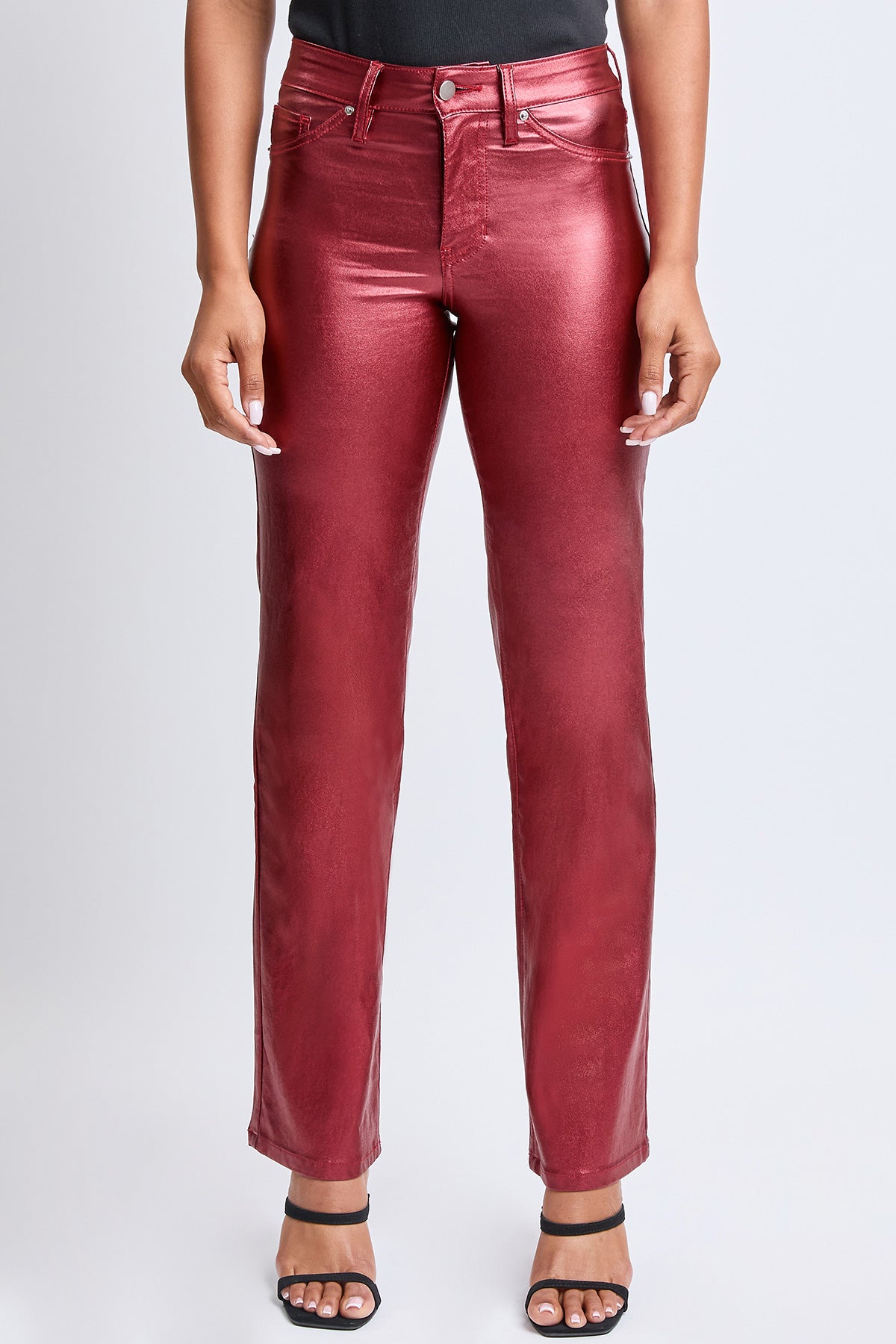 Junior High-Rise Hyperstretch Metallic Straight Leg , Pack Of 6
