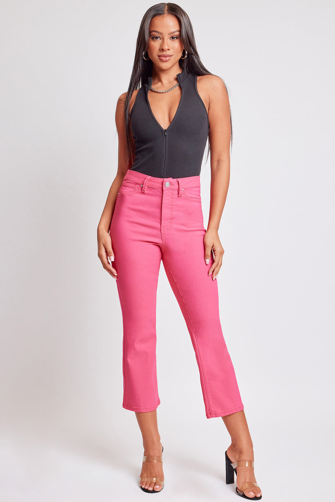 Junior Hyperstretch Cropped Kick Flare Pants, Pack of 6 from YMI