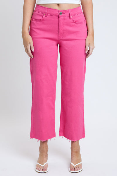 Junior Cropped High-Rise Wide Leg Trouser Pants, Pack of 6
