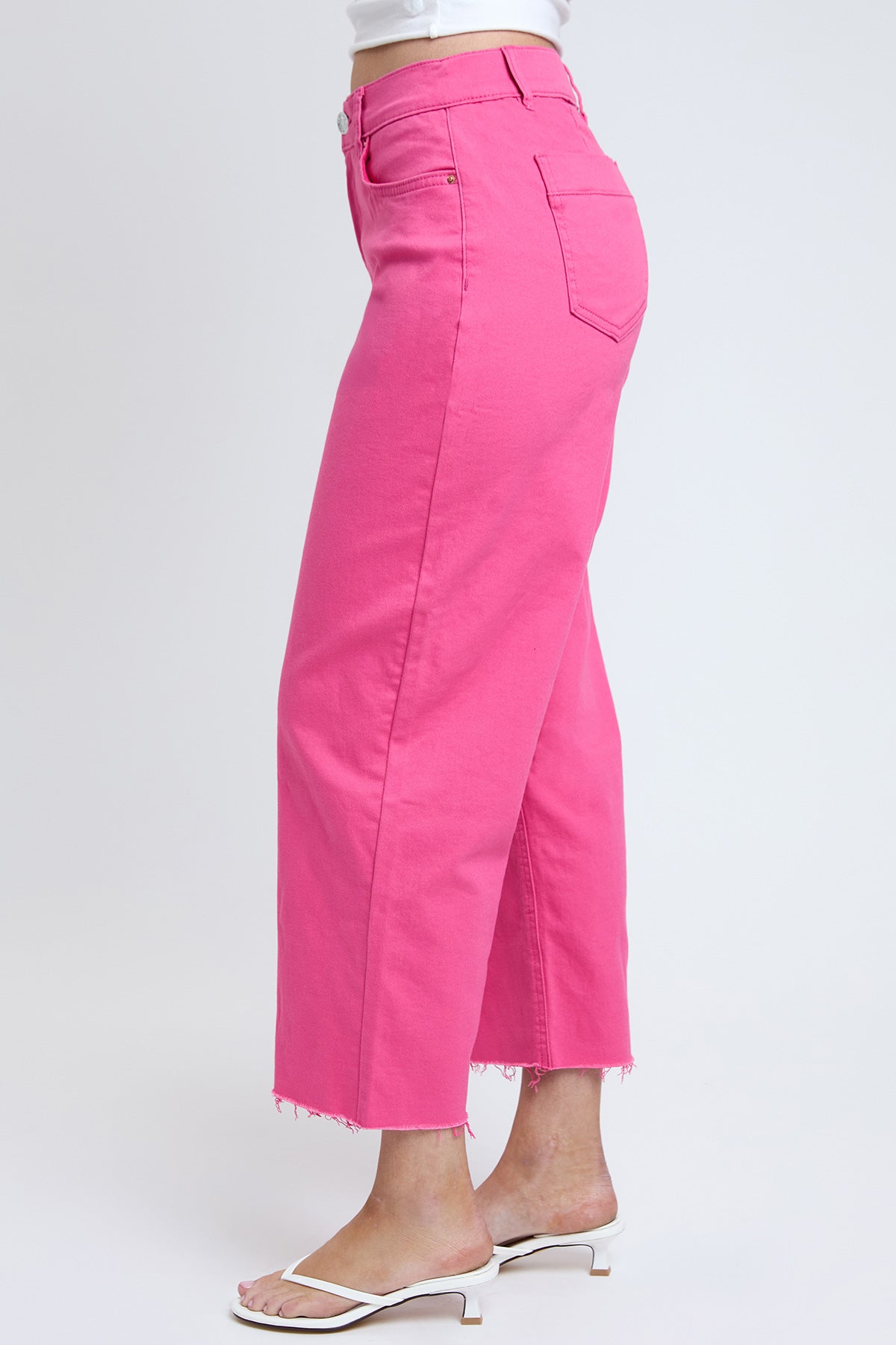 Junior Cropped High-Rise Wide Leg Trouser Pants, Pack of 6
