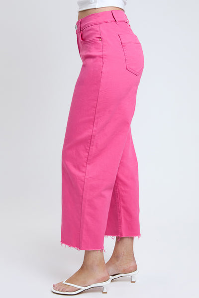 Junior Cropped High-Rise Wide Leg Trouser Pants, Pack of 6