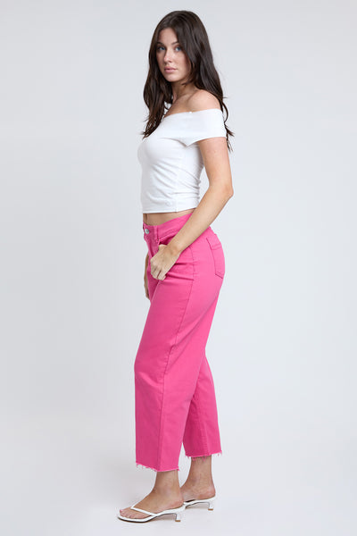 Junior Cropped High-Rise Wide Leg Trouser Pants, Pack of 6