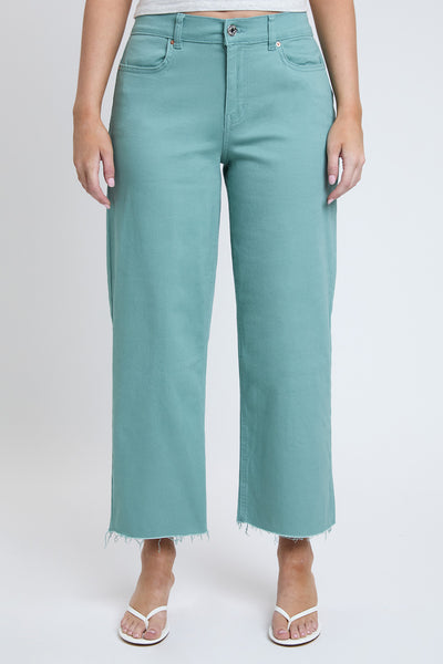 Junior Cropped High-Rise Wide Leg Trouser Pants, Pack of 6