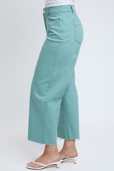 Junior Cropped High-Rise Wide Leg Trouser Pants, Pack of 6