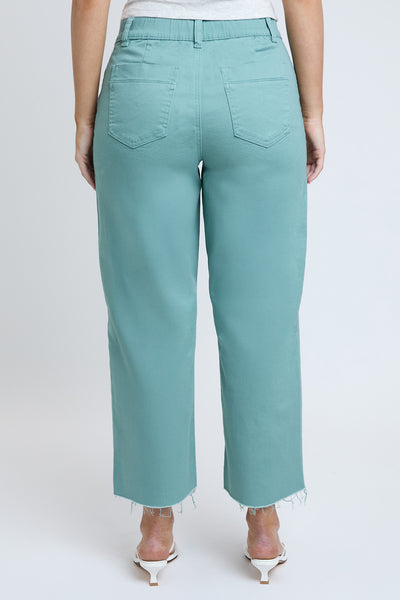 Junior Cropped High-Rise Wide Leg Trouser Pants, Pack of 6