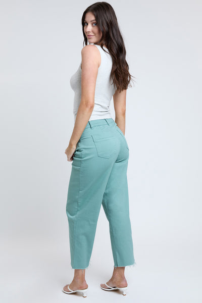 Junior Cropped High-Rise Wide Leg Trouser Pants, Pack of 6