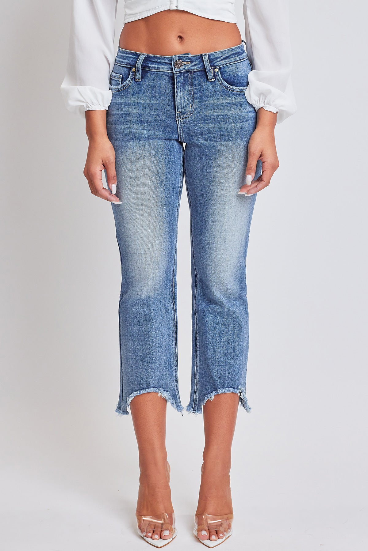 Junior Mid Rise Kick Flare Fray Hem, Pack of 12