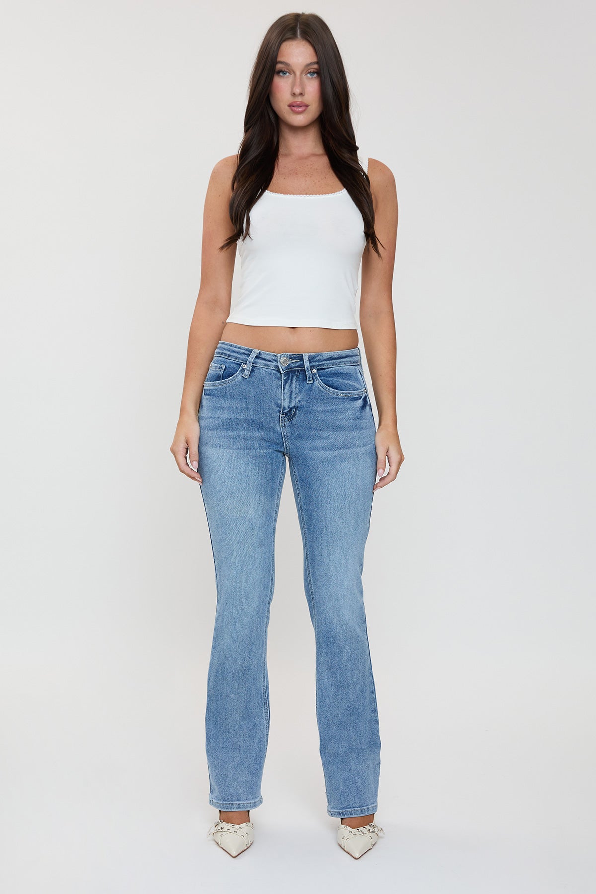 Jessie Mid Rise Bootcut Jeans, Pack of 12