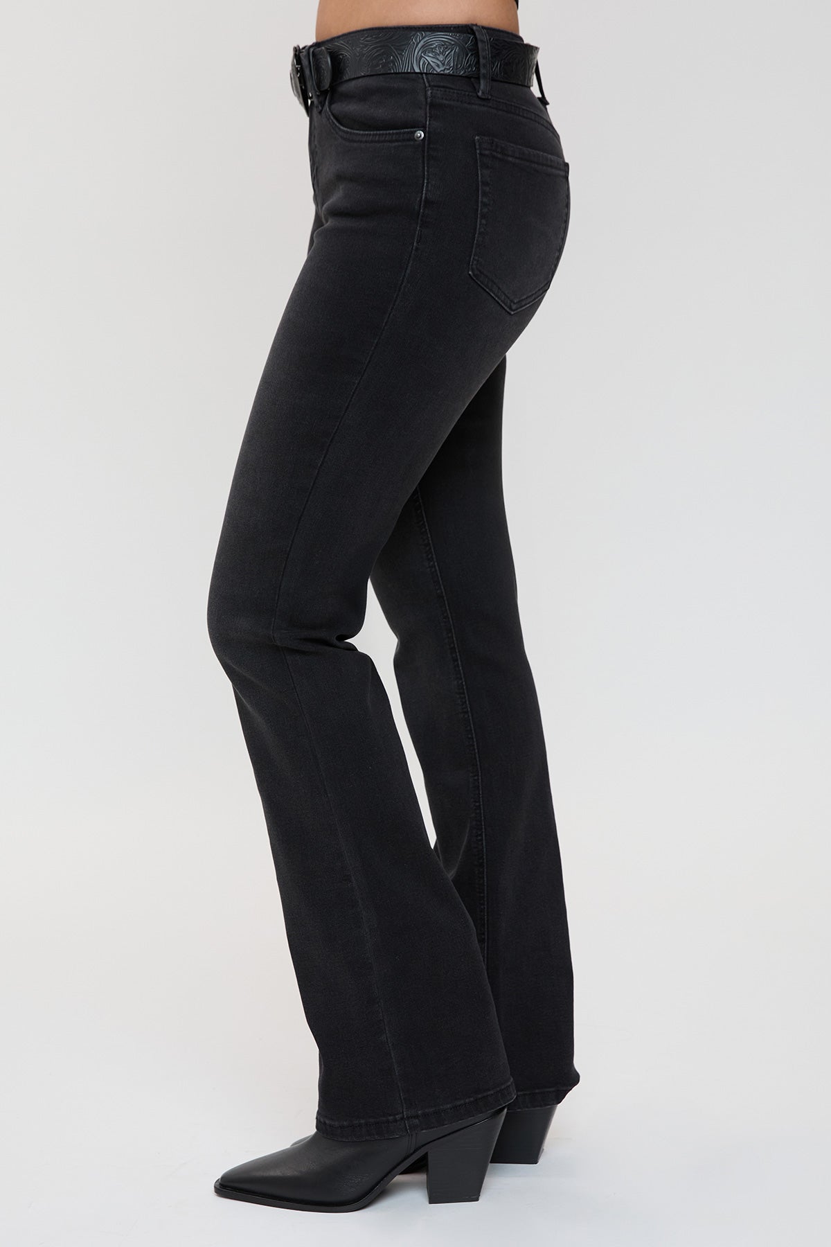 Jessie Mid Rise Premium Denim Belted Bootcut Jeans, Pack of 12