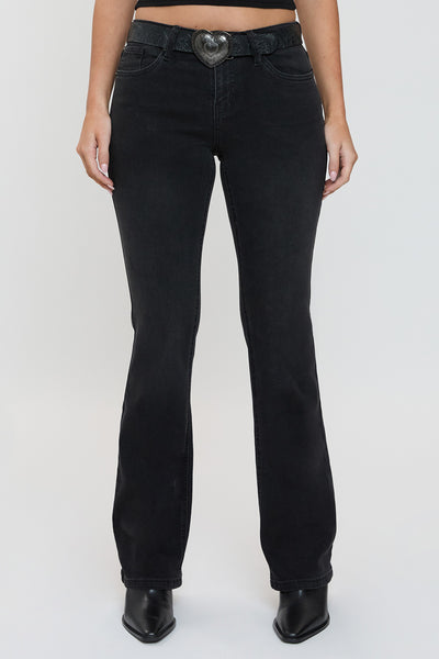 Jessie Mid Rise Premium Denim Belted Bootcut Jeans, Pack of 12