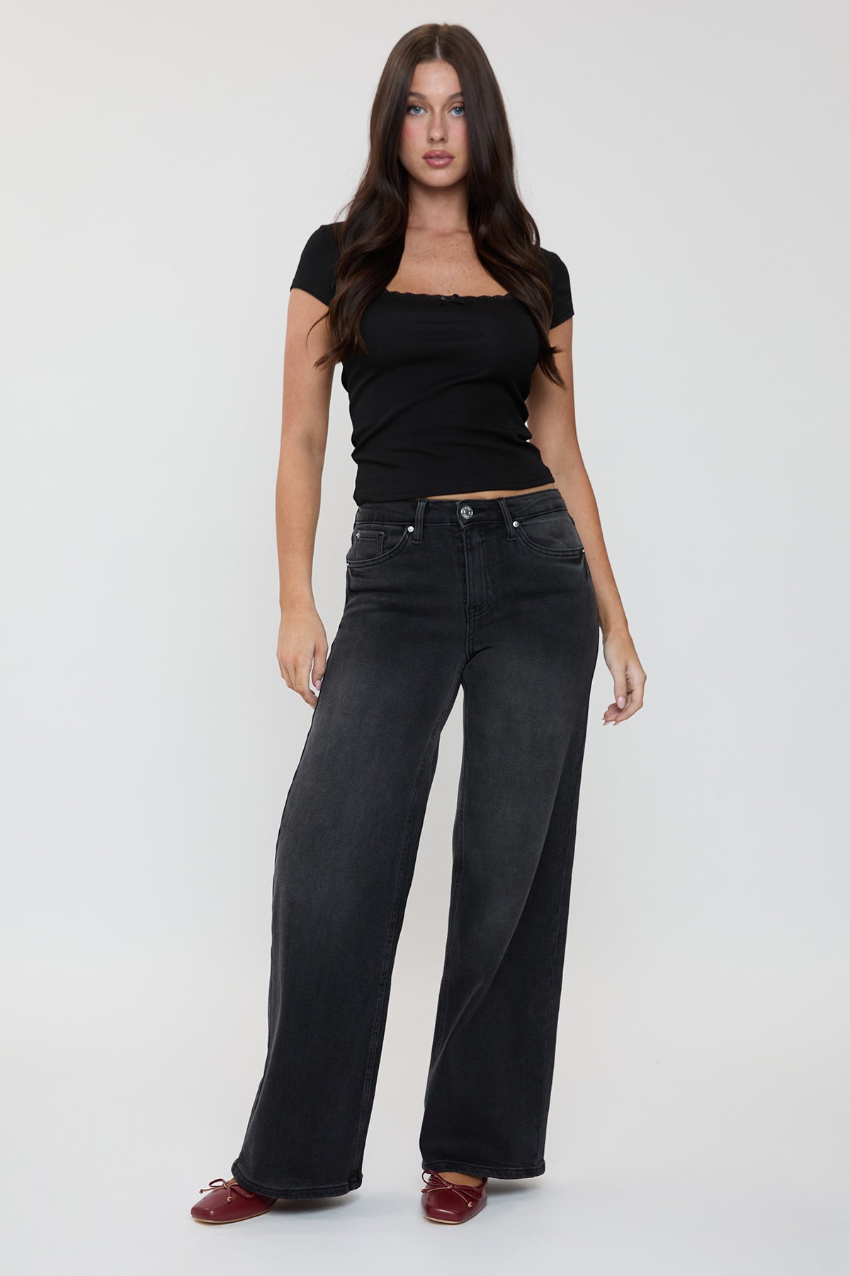 Bella High Rise Wide Leg Jeans, Pack of 12