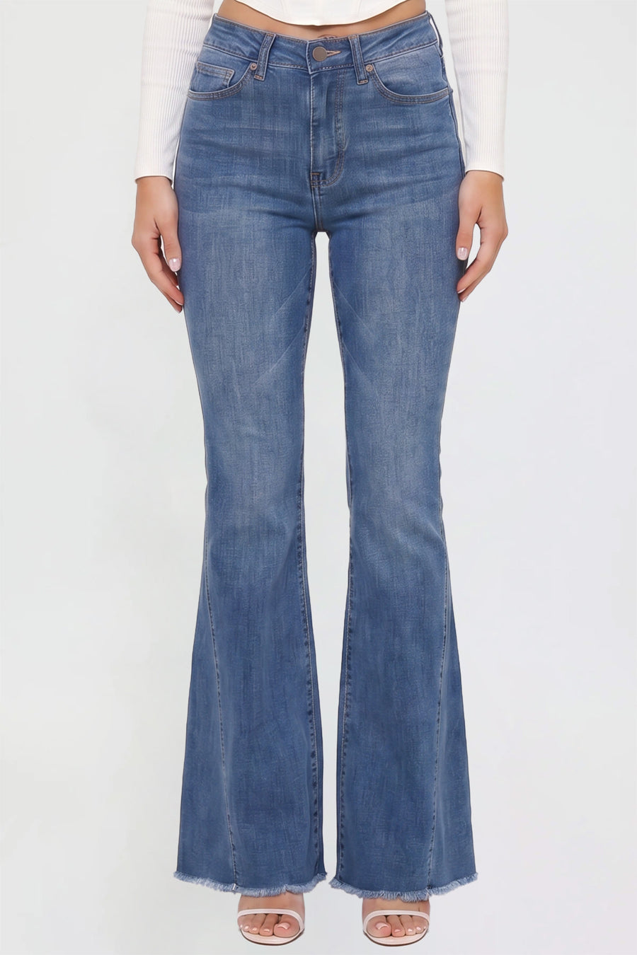 Junior Gigi High Rise Flare Jeans, Pack of 12