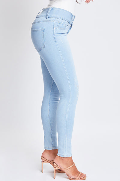High Rise 3 Button Skinny Jean Made With Recycled Fibers, Pack Of 12