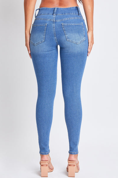 High Rise 3 Button Skinny Jean Made With Recycled Fibers, Pack Of 12