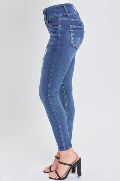 High Rise 3 Button Skinny Jean Made With Recycled Fibers, Pack Of 12