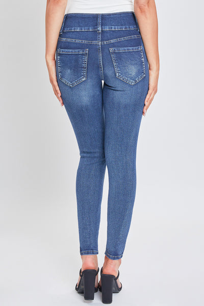 High Rise 3 Button Skinny Jean Made With Recycled Fibers, Pack Of 12