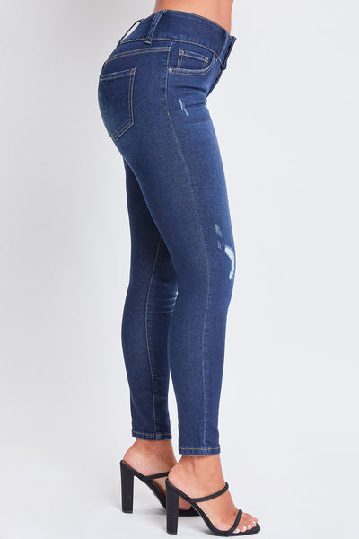High Rise 3 Button Skinny Jean Made With Recycled Fibers, Pack Of 12