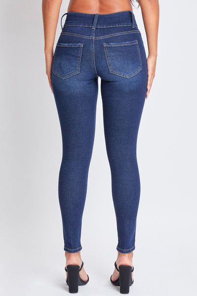 High Rise 3 Button Skinny Jean Made With Recycled Fibers, Pack Of 12