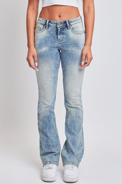 Junior Mid Rise Bootcut Jeans w/Flap Back Pkts, Pack of 12