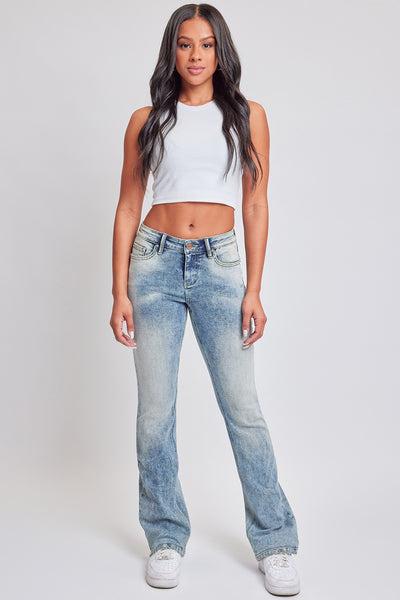 Junior Mid Rise Bootcut Jeans w/Flap Back Pkts, Pack of 12