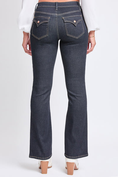 Junior Mid Rise Bootcut Jeans w/Flap Back Pkts, Pack of 12