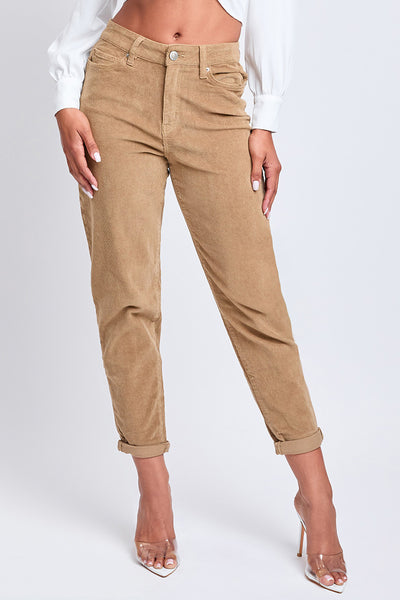 Corduroy 1 Button High Rise Mom Fit Pant, Pack of 12