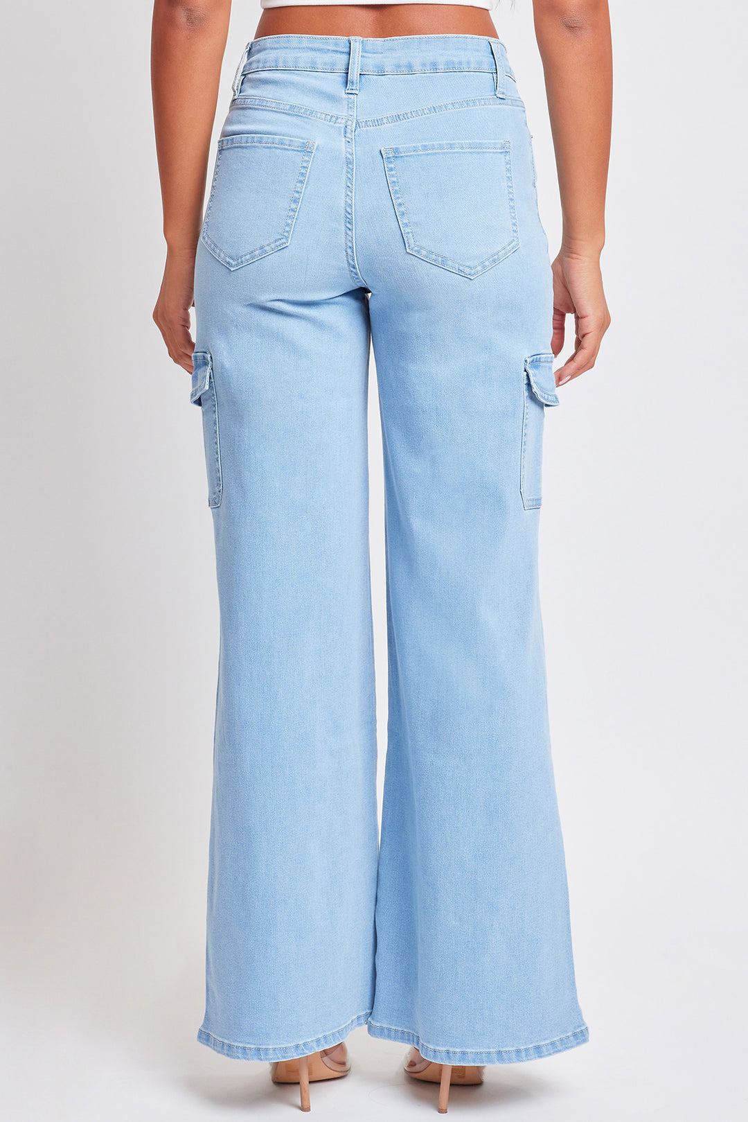 希少 NO MASS PROD Flared denim cargo pants 希少 NO MASS PROD