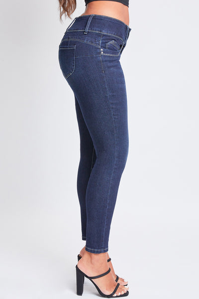 Junior Wannabettabutt 3 Button Mid-Rise Skinny Jean Made With Recycled Fibers Pack Of 12
