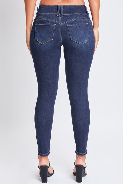 Junior Wannabettabutt 3 Button Mid-Rise Skinny Jean Made With Recycled Fibers Pack Of 12