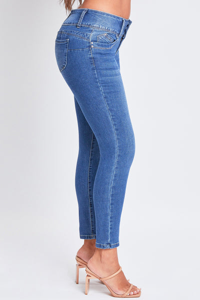 Junior Wannabettabutt 3 Button Mid-Rise Skinny Jean Made With Recycled Fibers Pack Of 12