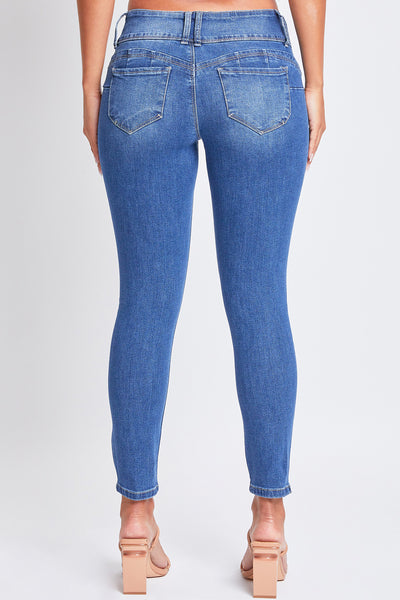 Junior Wannabettabutt 3 Button Mid-Rise Skinny Jean Made With Recycled Fibers Pack Of 12