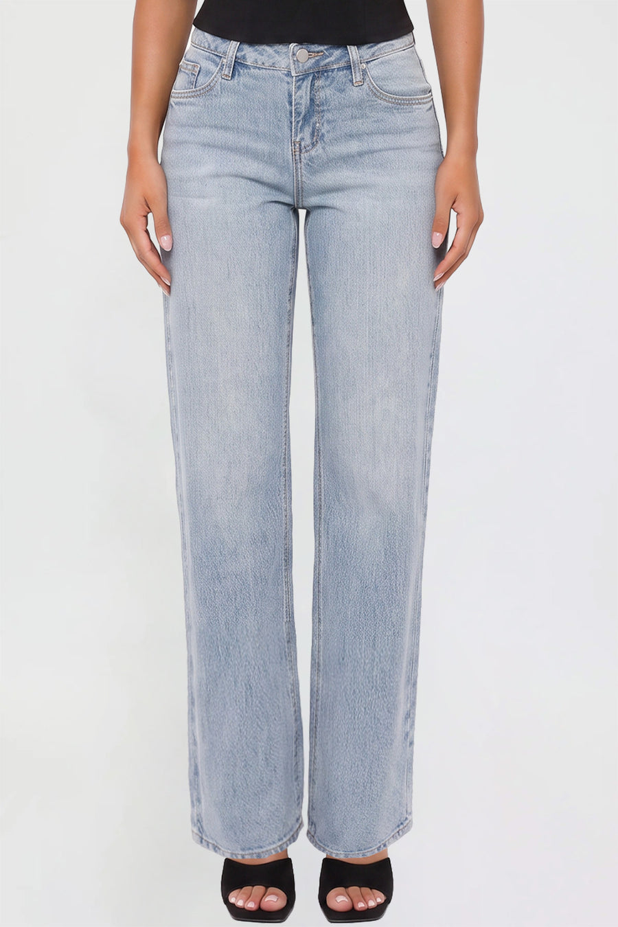 Junior Britney Luxe Low Rise Wide Fit Relaxed Jeans, pack of 12