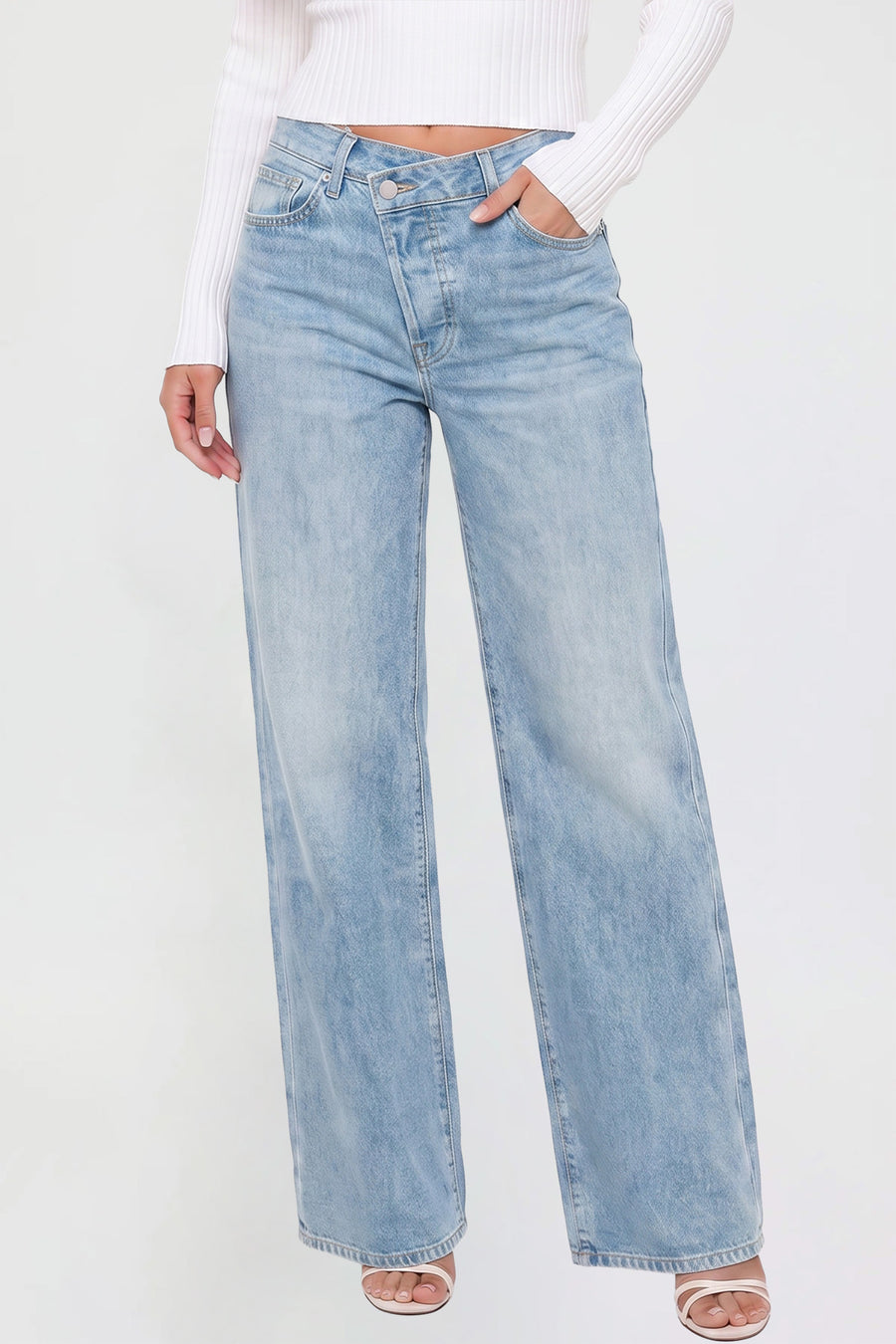 Junior Bella High Rise Wide Leg Jeans-L08, Pack of 12